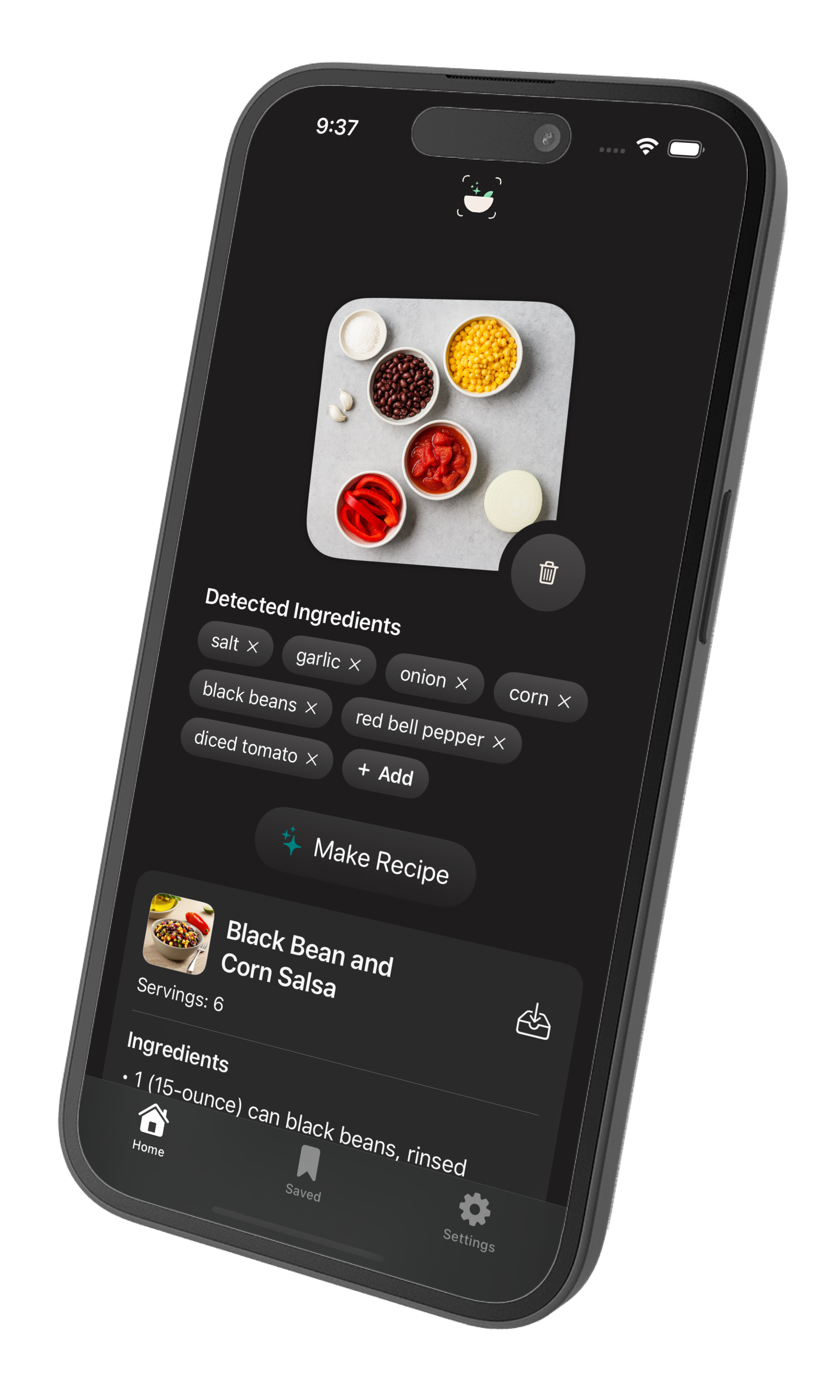Another recipe screen